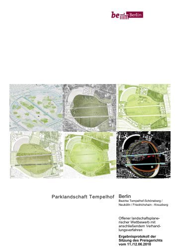 Offener landschaftsplanerischer Wettbewerb Parklandschaft ...