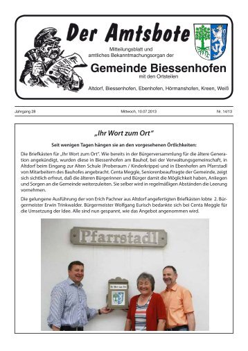 Gemeinde Biessenhofen - Verwaltungsgemeinschaft Biessenhofen