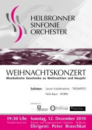 Programmheft [PDF] - Heilbronner Sinfonie Orchester