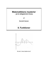 Matematikkens mysterier 8. Funktioner - KennethHansen.net