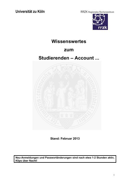 Anleitung zur Benutzung des S-Mail-Accounts - RRZK - Universität ...