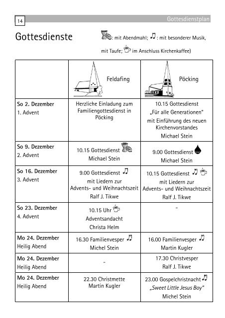 Gemeindebrief der evangelischen Kirchengemeinde Bad Tölz