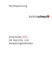 EGV-SZ 2011 - Kantonsgericht Schwyz