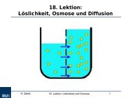 Löslichkeit, Osmose, Diffusion