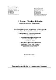 Liturgisches Material für Friedensgebete - EKHN