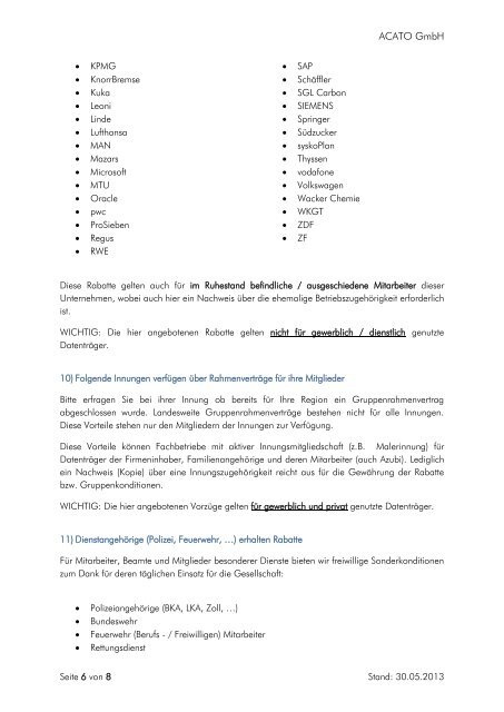 Rabatte und Sonderkonditionen (PDF)