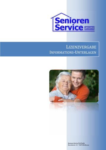 LIZENZVERGABE - Senioren Service Pro Vita 24