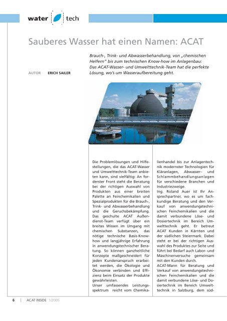 1. Ausgabe - Applied Chemicals International ACAT