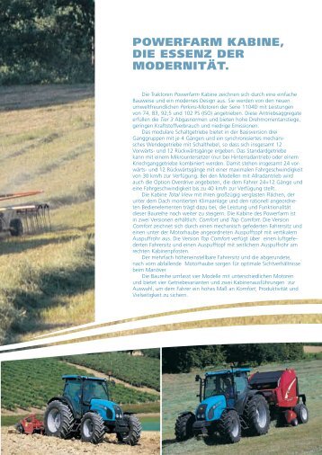 POWERFARM KABINE, DIE ESSENZ DER ... - Landini Traktor