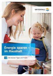 Energie sparen – im Haushalt - Vattenfall