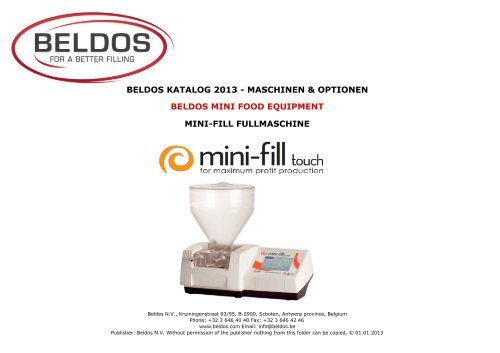 Mini-fill Touch Katalog DE 2013