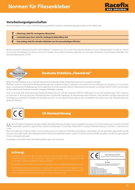 Renovierungsfibel - Racofix Bauchemie