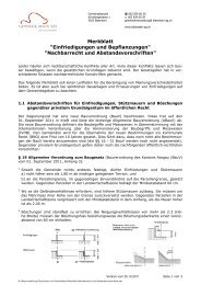 Merkblatt Nachbarrecht und Abstandsvorschriften - Biberstein