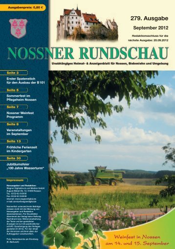 Landschafts- gestaltung Scholz GmbH - Nossner Rundschau