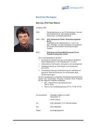Beruflicher Werdegang Dipl.-Ing. (FH) Peter Woiton - Dibkom