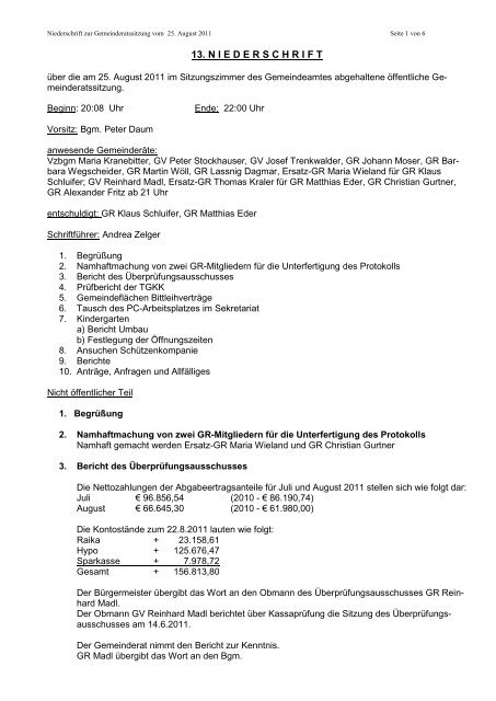 13. GR-Protokoll vom 25.08.2011 (67 KB) - .PDF