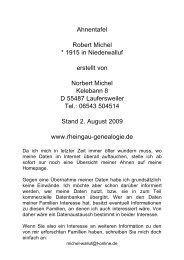 Ahnentafel Robert Michel - Rheingau-Genealogie