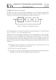 INSTITUT F¨UR REGELUNGSTECHNIK - Institut für Regelungstechnik