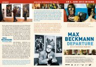 Max Beckmann - Departure Flyer