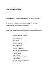 Geschäftsbericht 2012 - Sparkasse Dieburg