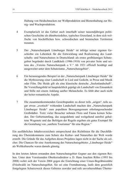 VNP–Schriften 4 - Verein Naturschutzpark eV