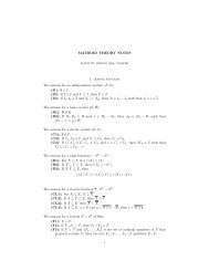 MATROID THEORY NOTES 1. Axiom Systems The axioms for an ...