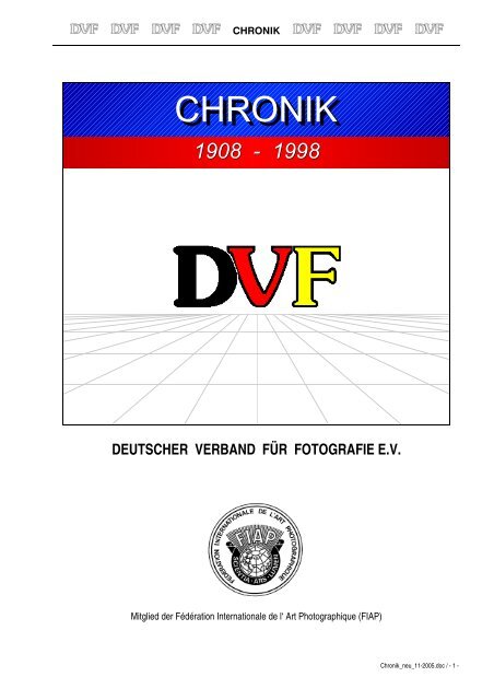 1908 1998 Deutscher Verband Fur Fotografie Ev