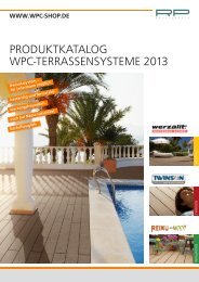 PRODUKTKATALOG WPC-TERRASSENSYSTEME 2013