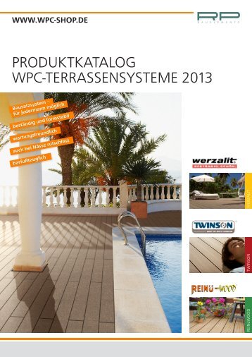 PRODUKTKATALOG WPC-TERRASSENSYSTEME 2013