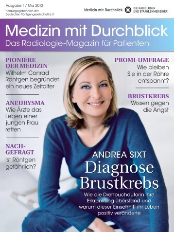 Patientenmagazin "Medizin mit Durchblick" - 1. Ausgabe Mai 2013