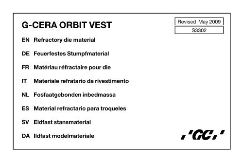 G-CERA ORBIT VEST - GC Europe