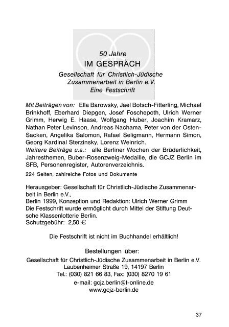 PDF-Datei - Gesellschaft für Christlich-Jüdische Zusammenarbeit in ...