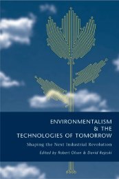 ENVIRONMENTALISM& THE TECHNOLOGIES OF TOMORROW ...