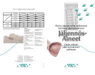 Opas oikean jäljennösaineen valintaan Hyvin istuvan ... - GC Europe