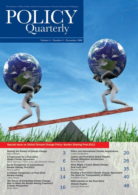 Sharing the Burden of Climate Change Policy Quarterly issue with ...