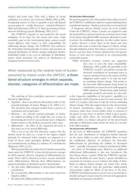 Sharing the Burden of Climate Change Policy Quarterly issue with ...