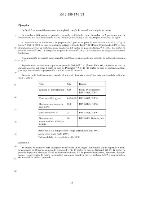 MATERIAL COMPUESTO TERMOPLASTICO.(ES2189174) - Inicio