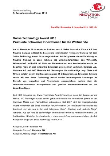Swiss Technology Award.pdf - HeiQ Materials AG