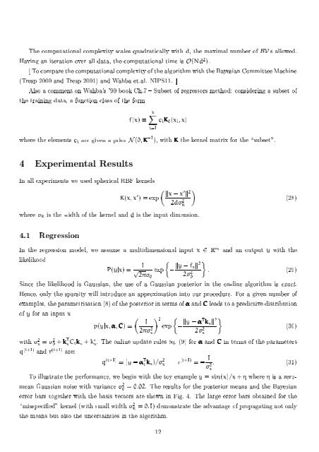 Sparse Online Gaussian Processes Lehel Csat Ro Manfred Opper e ...