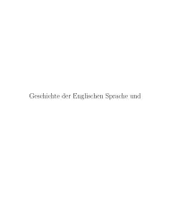 Geschichte der Englischen Sprache und - iTeX translation reports