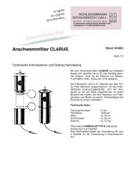 Anschwemmfilter CLARUS