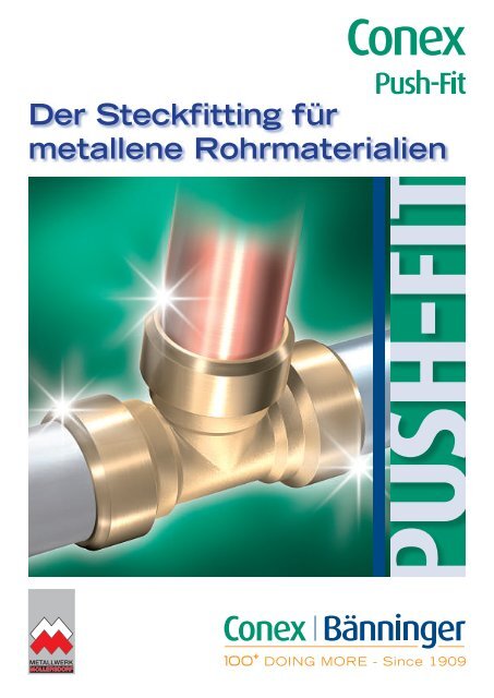 Der Steckfitting für metallene Rohrmaterialien - Metallwerk Möllersdorf