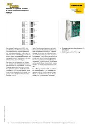 Datenblatt (deutsch) - TURCK