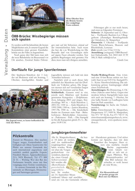 Gemeinde Mitteilungsblatt - St. Margrethen