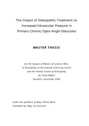 master thesis - Osteopathic Research