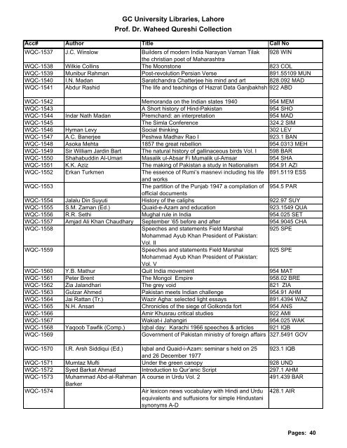 WaheedQureshi Eng for Web - Government College University