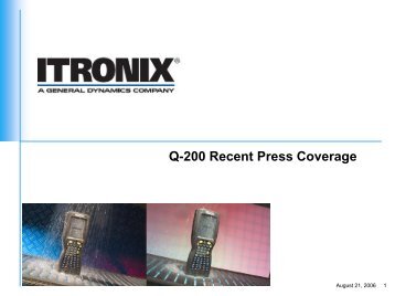 Q-200 Press Presentation