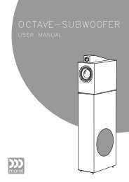 Octave Subwoofer - User manual - Morel