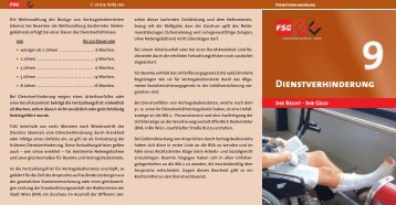 Dienstverhinderung - FSG