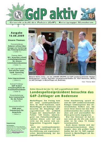 Publisher GdP aktiv_10-08-2009 - GdP Mannheim